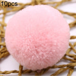 Palla di pelliccia con decorazione di palline giocattolo color caramello da 10 pezzi
