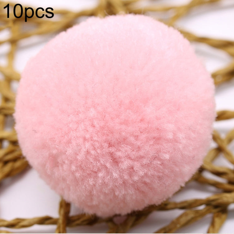 Palla di pelliccia con decorazione di palline giocattolo color caramello da 10 pezzi