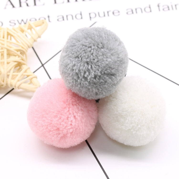 Palla di pelliccia con decorazione di palline giocattolo color caramello da 10 pezzi