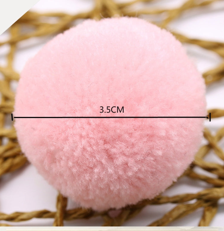 Palla di pelliccia con decorazione di palline giocattolo color caramello da 10 pezzi