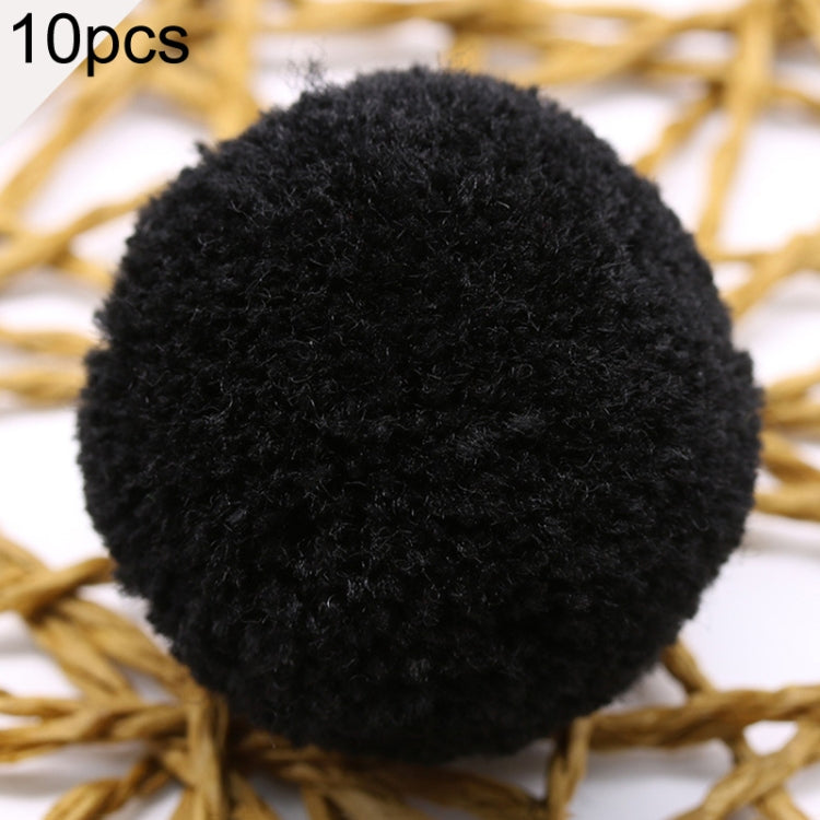 Palla di pelliccia con decorazione di palline giocattolo color caramello da 10 pezzi