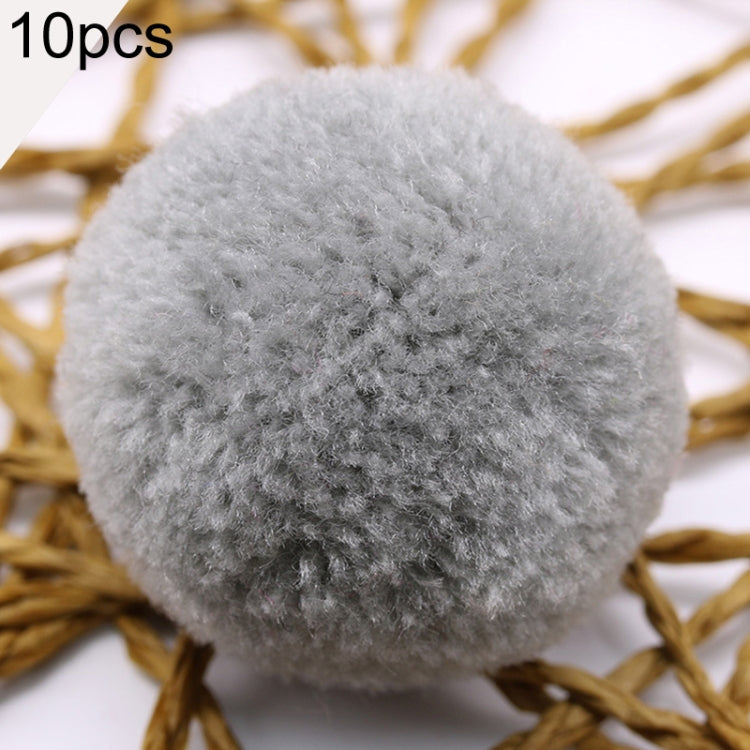 Palla di pelliccia con decorazione di palline giocattolo color caramello da 10 pezzi