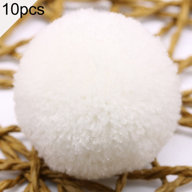 Palla di pelliccia con decorazione di palline giocattolo color caramello da 10 pezzi