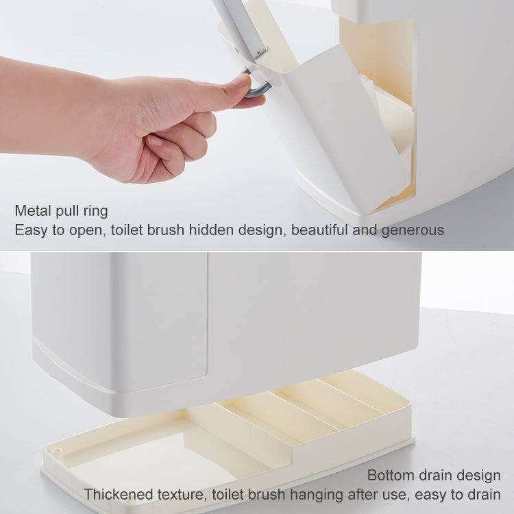 Set di spazzole per WC con pattumiera per bagno, contenitore per rifiuti per WC