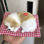 La simulazione chiamerà il cane che dorme ornamenti giocattolo bambola creativa regalo per bambini