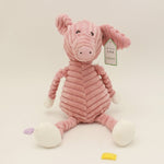 Bambola animale di peluche a strisce Bambola animale creativa, Monkey 15cm, Fox 15cm, Panda 15cm, Elephant 15cm, Dog 15cm, Pig 15cm, Lion 15cm, Gray Rabbit 15cm, Pink Rabbit 15cm, Rhinoceros 15cm, Duck 15cm, Bear 15cm, Monkey 33cm, Fox 33cm, Panda 33cm...
