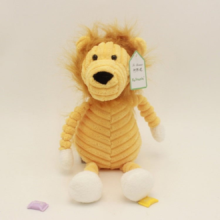 Bambola animale di peluche a strisce Bambola animale creativa, Monkey 15cm, Fox 15cm, Panda 15cm, Elephant 15cm, Dog 15cm, Pig 15cm, Lion 15cm, Gray Rabbit 15cm, Pink Rabbit 15cm, Rhinoceros 15cm, Duck 15cm, Bear 15cm, Monkey 33cm, Fox 33cm, Panda 33cm...