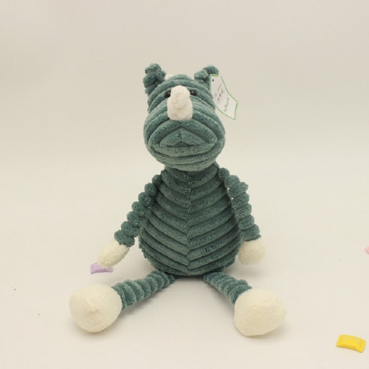 Bambola animale di peluche a strisce Bambola animale creativa, Monkey 15cm, Fox 15cm, Panda 15cm, Elephant 15cm, Dog 15cm, Pig 15cm, Lion 15cm, Gray Rabbit 15cm, Pink Rabbit 15cm, Rhinoceros 15cm, Duck 15cm, Bear 15cm, Monkey 33cm, Fox 33cm, Panda 33cm...