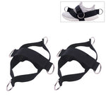 1 paio di cinghie per attrezzature per il fitness con fune per tirare le scarpe da fitness, 1 Pair Pull Rope (Black)