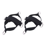 1 paio di cinghie per attrezzature per il fitness con fune per tirare le scarpe da fitness, 1 Pair Pull Rope (Black)