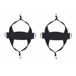 1 paio di cinghie per attrezzature per il fitness con fune per tirare le scarpe da fitness, 1 Pair Pull Rope (Black)