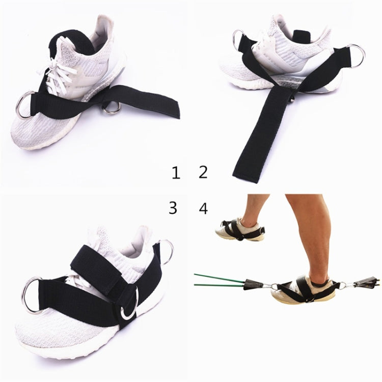 1 paio di cinghie per attrezzature per il fitness con fune per tirare le scarpe da fitness, 1 Pair Pull Rope (Black)