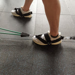1 paio di cinghie per attrezzature per il fitness con fune per tirare le scarpe da fitness, 1 Pair Pull Rope (Black)