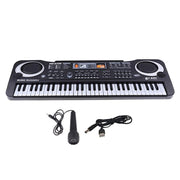 MQ-6106 Pianoforte elettronico multifunzione per bambini a 61 tasti, giocattoli musicali per l'intelligenza dei bambini, spina europea, MQ-6106 61-key Piano