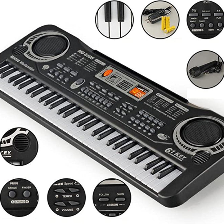 Pianoforte elettronico per bambini 61 tasti MQ-6106