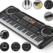 MQ-6106 Pianoforte elettronico multifunzione per bambini a 61 tasti, giocattoli musicali per l'intelligenza dei bambini, spina europea, MQ-6106 61-key Piano