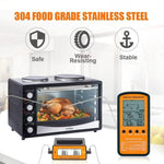 Termometro per barbecue remoto wireless Termometro per forno a doppia sonda digitale per cottura di carne, DTH-106