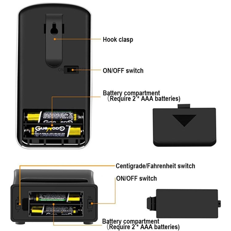 Termometro per barbecue remoto wireless Termometro per forno a doppia sonda digitale per cottura di carne, DTH-106