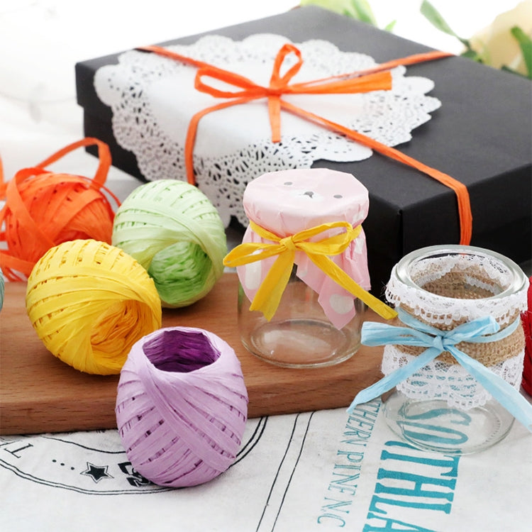 3 pezzi 20 m corda di carta nastro di rafia corda di pizzo naturale confezione regalo decorazione fai da te
