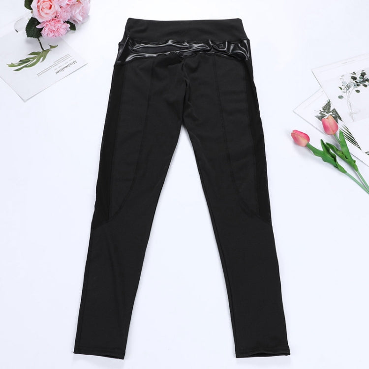 Leggings da donna Pantaloni sexy Push Up Leggins da palestra Fitness Leggins a rete da corsa Pantaloni da allenamento senza cuciture, L, XL, S, M