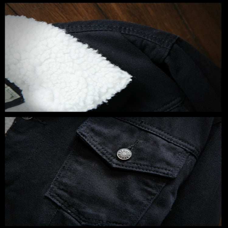 Uomo inverno fodera in lana giacche di jeans capispalla cappotti di jeans caldi, S, M, L, XL, XXL, XXXL, XXXXL, XXXXXL, XXXXXXL