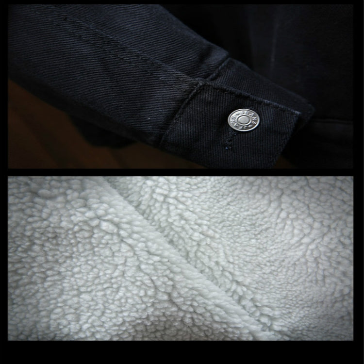 Uomo inverno fodera in lana giacche di jeans capispalla cappotti di jeans caldi, S, M, L, XL, XXL, XXXL, XXXXL, XXXXXL, XXXXXXL