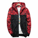 Giacca bomber da uomo sottile sottile manica lunga mimetica giacche militari con cappuccio, M, L, XL, XXL, XXXL