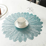 2 pezzi a forma di girasole, per la casa, moda, tavolo da pranzo in PVC, tovaglietta, stile europeo, utensili da cucina, stoviglie, sottobicchiere, caffè, tè, tovaglietta