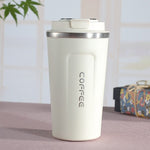 Tazza termica da viaggio per tazza termica per auto con doppia tazza da caffè in acciaio inossidabile 304, 380ml White, 380ml Black, 380ml Green, 380ml Blue, 380ml Pink, 510ml White, 510ml Black, 510ml Green, 510ml Blue, 510ml Pink