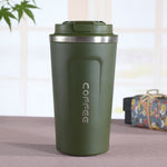 Tazza termica da viaggio per tazza termica per auto con doppia tazza da caffè in acciaio inossidabile 304, 380ml White, 380ml Black, 380ml Green, 380ml Blue, 380ml Pink, 510ml White, 510ml Black, 510ml Green, 510ml Blue, 510ml Pink