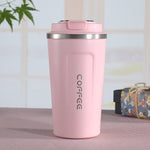 Tazza termica da viaggio per tazza termica per auto con doppia tazza da caffè in acciaio inossidabile 304, 380ml White, 380ml Black, 380ml Green, 380ml Blue, 380ml Pink, 510ml White, 510ml Black, 510ml Green, 510ml Blue, 510ml Pink
