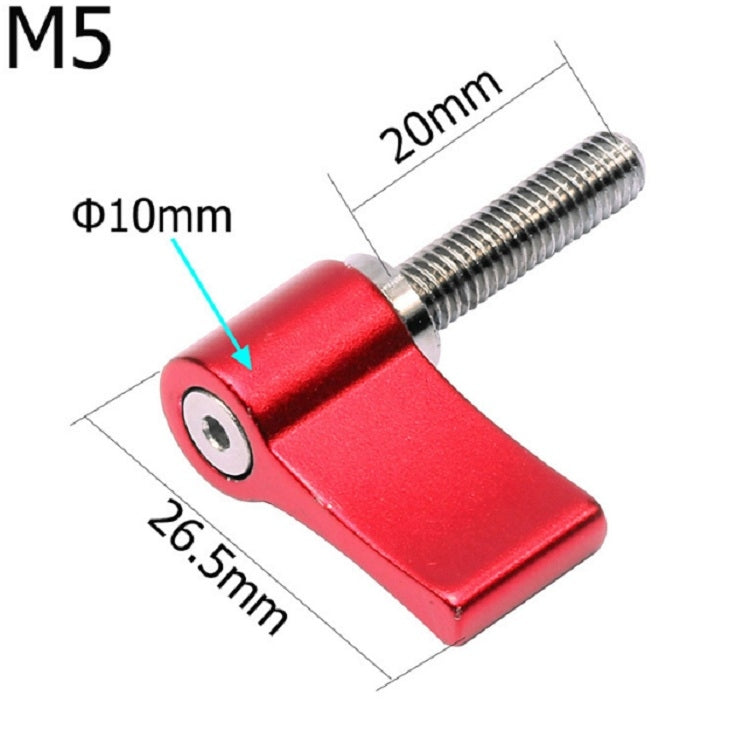 Accessori per viti di bloccaggio a mano per posizionamento della telecamera con vite di fissaggio in lega di alluminio, M5x17mm, M5x20mm