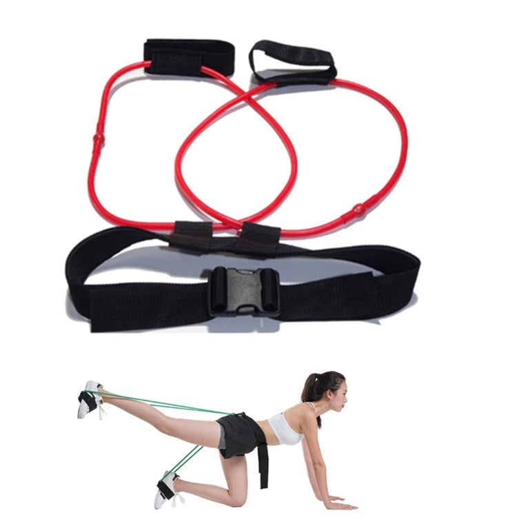Forniture per il fitness con fascia elastica per yoga in lattice naturale per allenamento delle gambe, Yellow 10LB, Red 20LB, Blue 25LB, Green 30LB, Black 35LB
