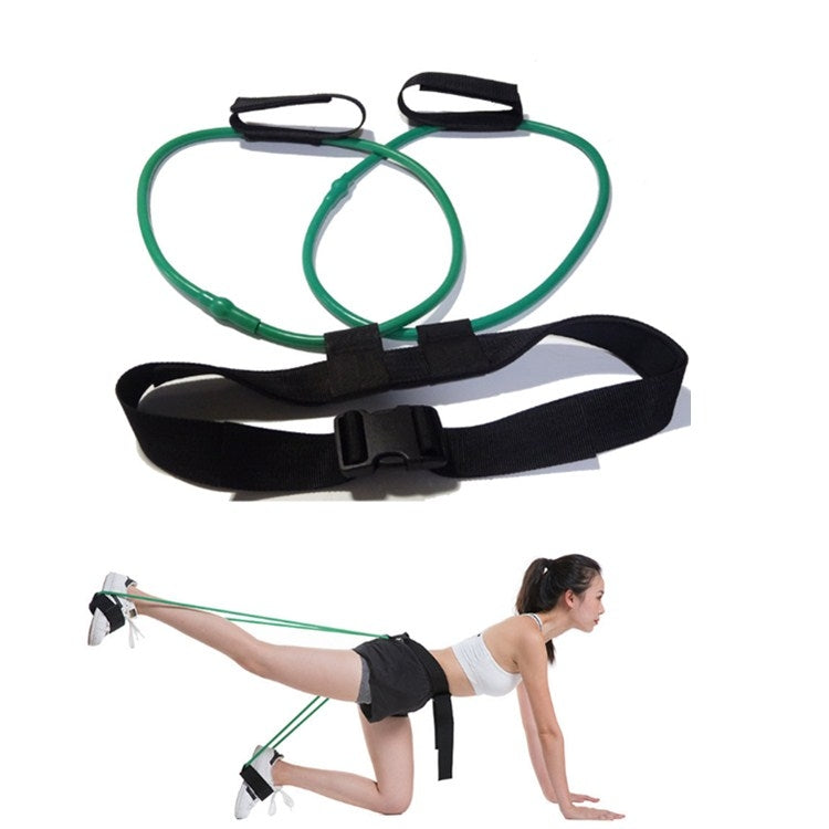 Forniture per il fitness con fascia elastica per yoga in lattice naturale per allenamento delle gambe, Yellow 10LB, Red 20LB, Blue 25LB, Green 30LB, Black 35LB
