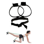 Forniture per il fitness con fascia elastica per yoga in lattice naturale per allenamento delle gambe, Yellow 10LB, Red 20LB, Blue 25LB, Green 30LB, Black 35LB