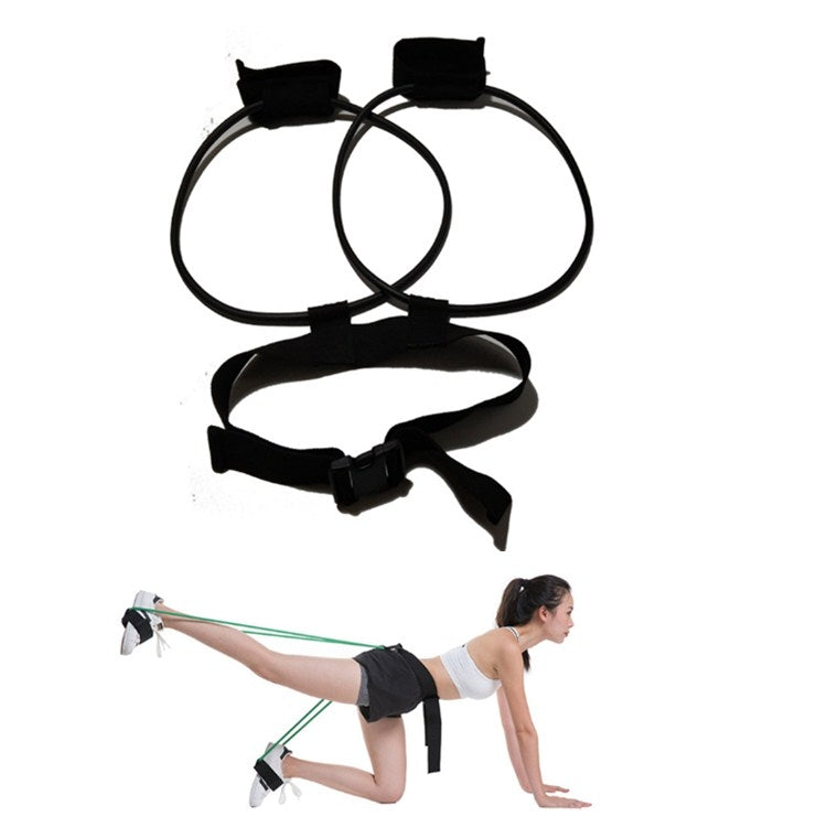 Forniture per il fitness con fascia elastica per yoga in lattice naturale per allenamento delle gambe, Yellow 10LB, Red 20LB, Blue 25LB, Green 30LB, Black 35LB