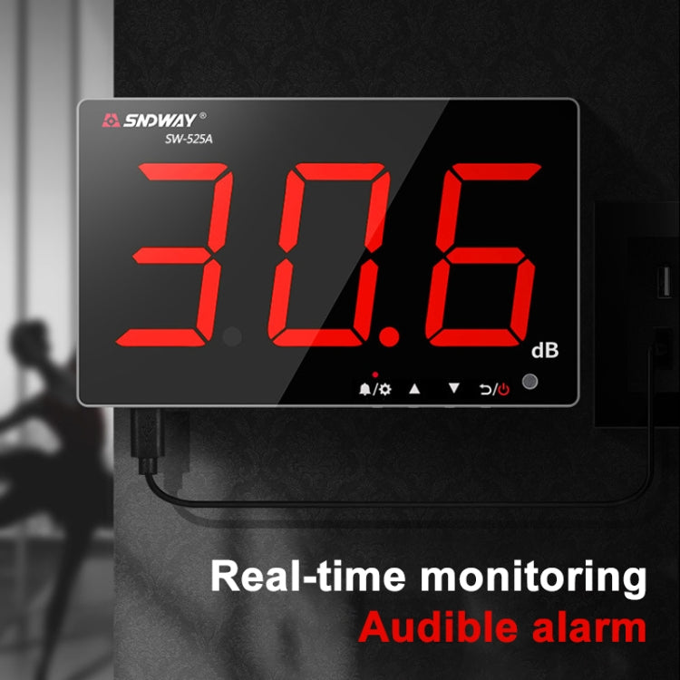 Tester decibel digitale SNDWAY 30-130 dB con display