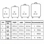 Coperture antipolvere per valigie con copertura protettiva elastica resistente all'abrasione da viaggio, 18-21 inch, 22-24 inch, 25-28 inch, 29-32 inch