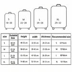 Coperture antipolvere per valigie con copertura protettiva elastica resistente all'abrasione da viaggio, 18-21 inch, 22-24 inch, 25-28 inch, 29-32 inch