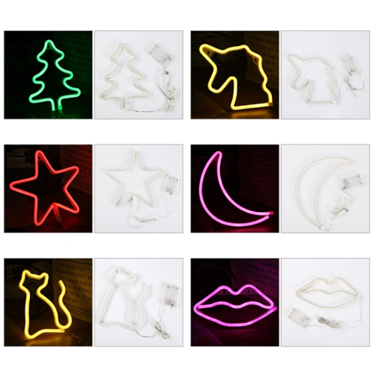 Lampada decorativa a sospensione a LED al neon Luce notturna calda