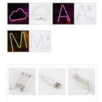 Lampada decorativa a sospensione a LED al neon Luce notturna calda