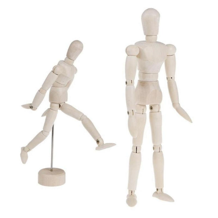 Marionetta in legno giocattolo umanoide arte schizzo modello bambola congiunta, 4.5 Inch, 5.5 Inch, 8 Inch, 12 Inch, 16 Inch