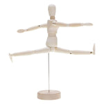 Marionetta in legno giocattolo umanoide arte schizzo modello bambola congiunta, 4.5 Inch, 5.5 Inch, 8 Inch, 12 Inch, 16 Inch