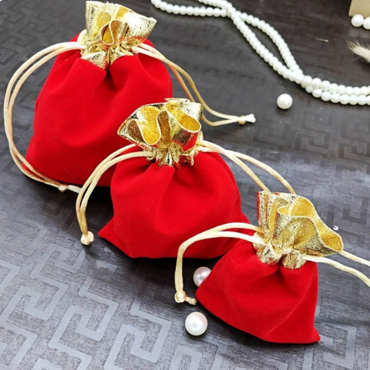 Borsa in velluto da 10 pezzi Borsa per riporre gioielli Borsa per benedizione per le vacanze di Natale e Capodanno, 7x9cm, 10x12cm, 12x15cm