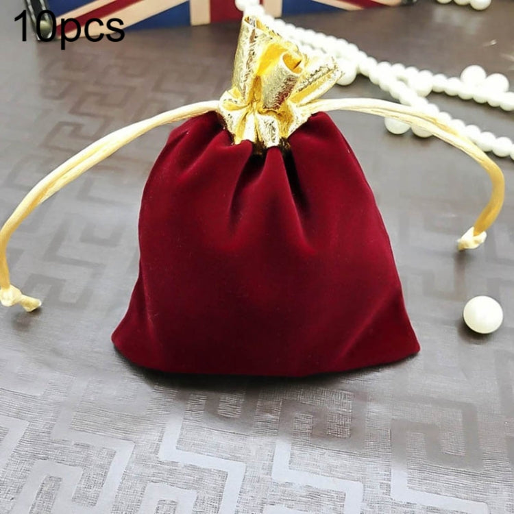 Borsa in velluto da 10 pezzi Borsa per riporre gioielli Borsa per benedizione per le vacanze di Natale e Capodanno, 7x9cm, 10x12cm, 12x15cm