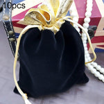 Borsa in velluto da 10 pezzi Borsa per riporre gioielli Borsa per benedizione per le vacanze di Natale e Capodanno, 7x9cm, 10x12cm, 12x15cm