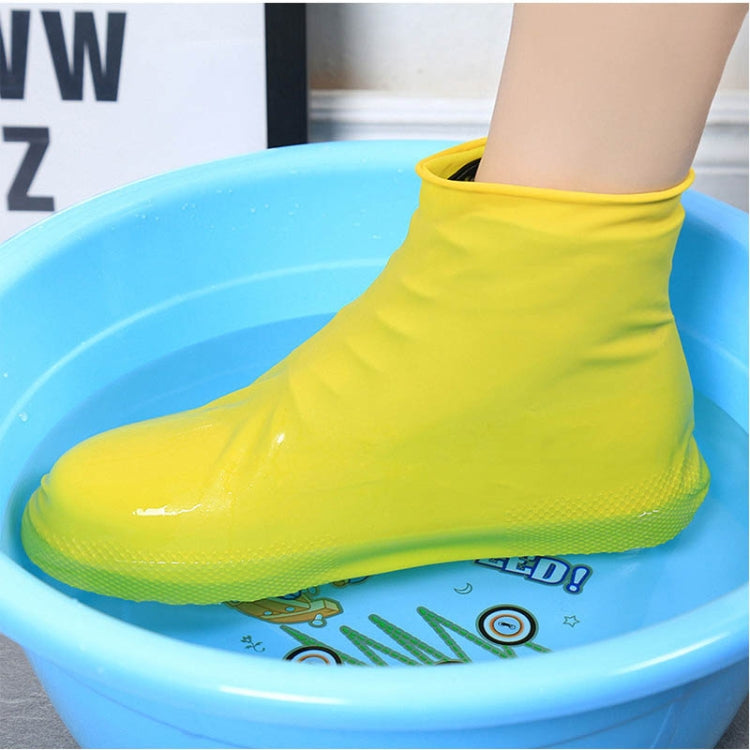 2 paia di copriscarpe impermeabili, sottopiede in silicone riutilizzabile antiscivolo, copriscarpe antipioggia, S, M, L