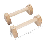 Barre parallele singole in legno Supporto per esercizi capovolti Supporto per flessioni, dimensioni: 50 cm, Wooden Push-up Bracket
