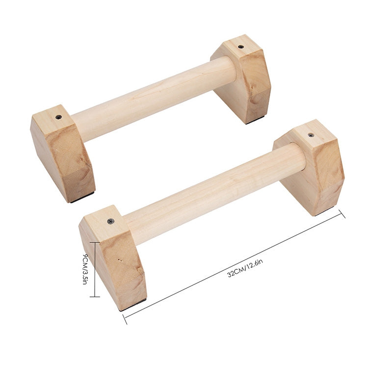 Barre parallele singole in legno Supporto per esercizi capovolti Supporto per flessioni, dimensioni: 50 cm, Wooden Push-up Bracket