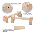 Barre parallele singole in legno Supporto per esercizi capovolti Supporto per flessioni, dimensioni: 50 cm, Wooden Push-up Bracket